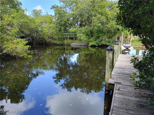 17091 Laurelin Ct, North Fort Myers, FL 33917 - dock featuring a water view
