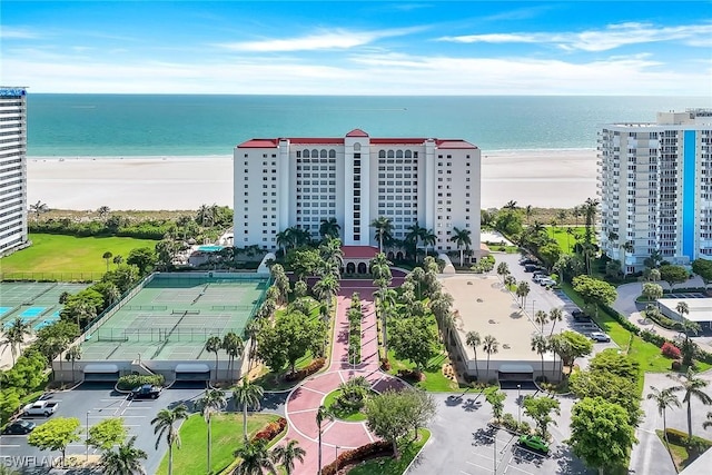 100 N Collier Blvd Unit 303, Marco Island, FL 34145 - drone / aerial view of a nearby body of water and apartment complex