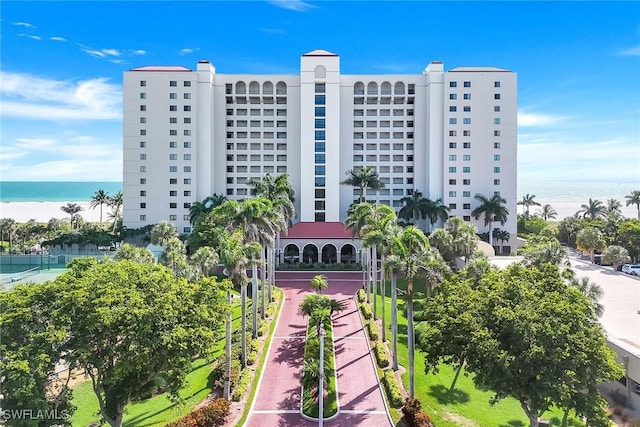 100 N Collier Blvd Unit 303, Marco Island, FL 34145 - view of apartment building / complex with a water view