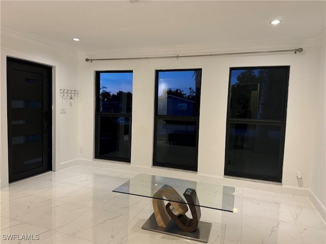 1110 Rushmore Ave N, Lehigh Acres, FL 33936 - detailed view of recessed lighting and crown molding