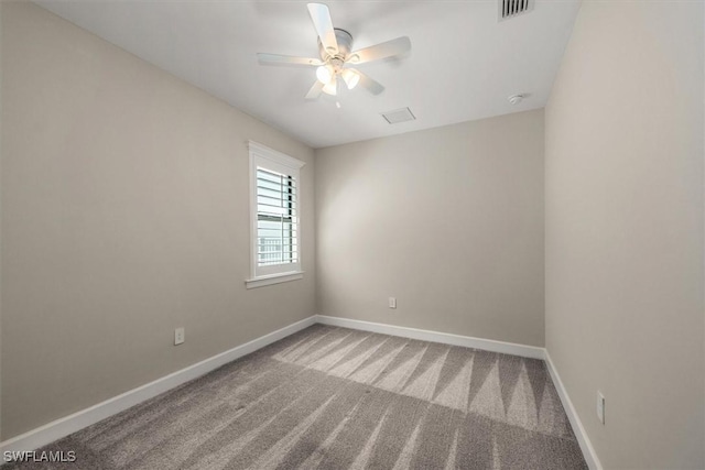 16176 Rosemallow Ln, Alva, FL 33920 - empty room with ceiling fan and carpet floors