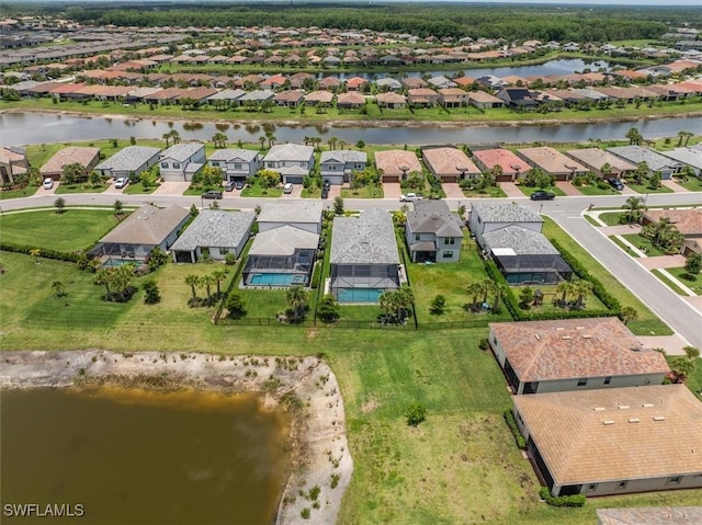 16176 Rosemallow Ln, Alva, FL 33920 - aerial view of residential area featuring a large body of water