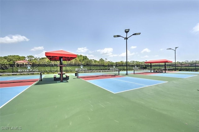16176 Rosemallow Ln, Alva, FL 33920 - view of tennis court with community basketball court