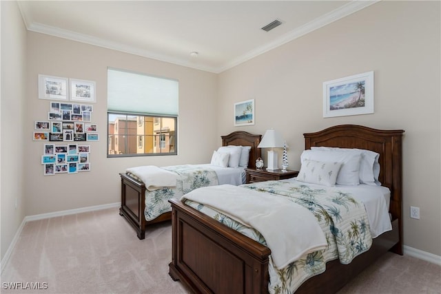 9051 Capistrano St N Unit 4302, Naples, FL 34113 - bedroom featuring light colored carpet and crown molding