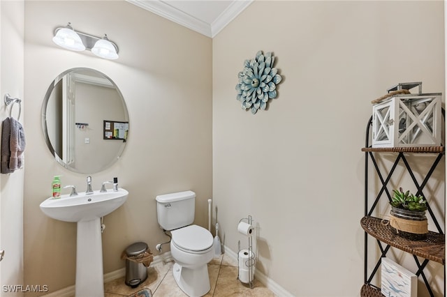 9063 Capistrano St N Unit 4401, Naples, FL 34113 - bathroom featuring crown molding and tile patterned flooring