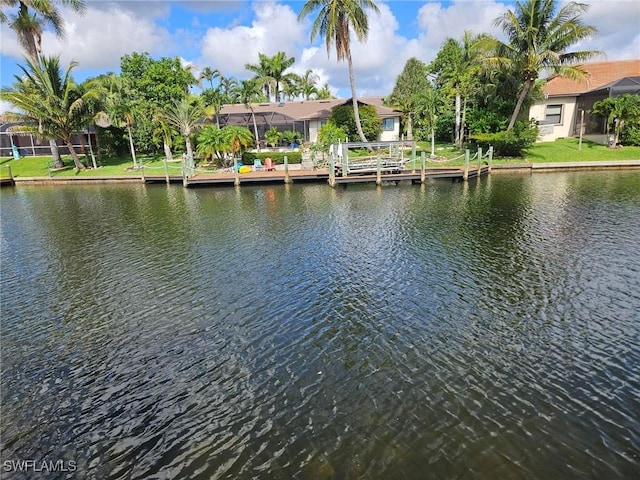 3616 SW 1st Pl, Cape Coral, FL 33914 - dock area with a water view