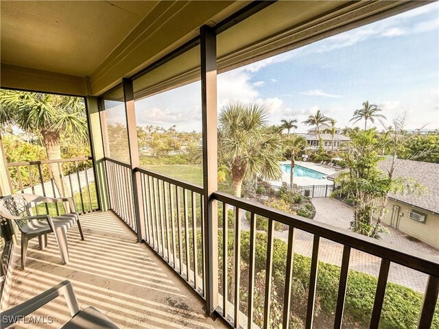 16750 Bocilla Palms Dr Unit 74, Bokeelia, FL 33922 - balcony featuring view of pool area