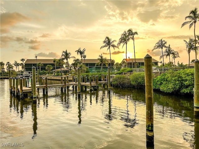16750 Bocilla Palms Dr Unit 74, Bokeelia, FL 33922 - water view featuring a boat dock