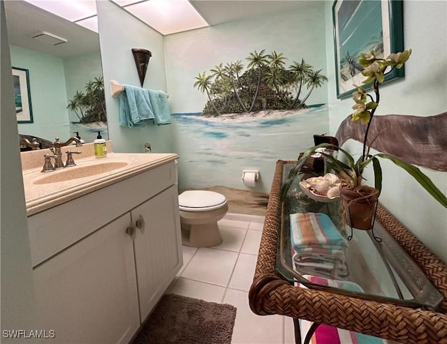 16750 Bocilla Palms Dr Unit 74, Bokeelia, FL 33922 - bathroom featuring vanity and tile patterned floors