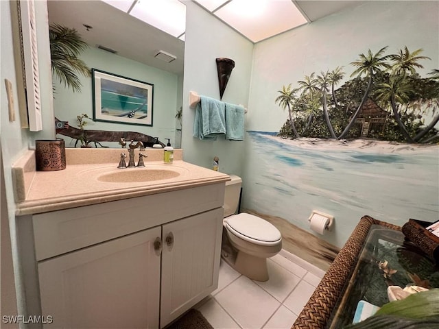 16750 Bocilla Palms Dr Unit 74, Bokeelia, FL 33922 - bathroom with vanity and tile patterned flooring
