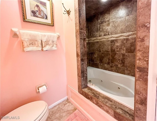 16750 Bocilla Palms Dr Unit 74, Bokeelia, FL 33922 - full bath with toilet and a combined bath / shower with jetted tub