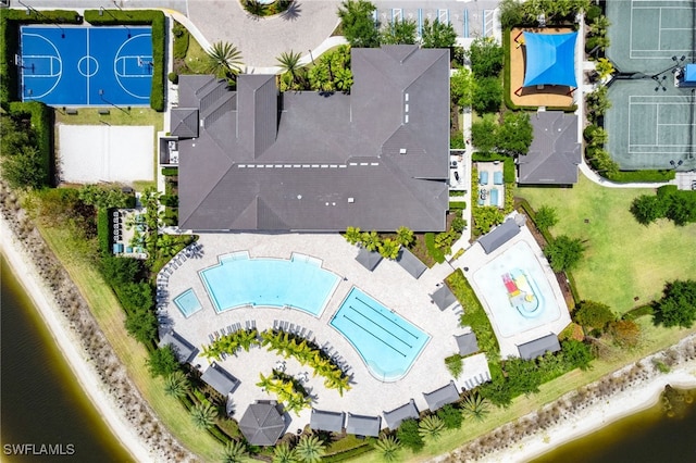 4119 Zelkova Ct, Naples, FL 34119 - drone / aerial view of a large body of water