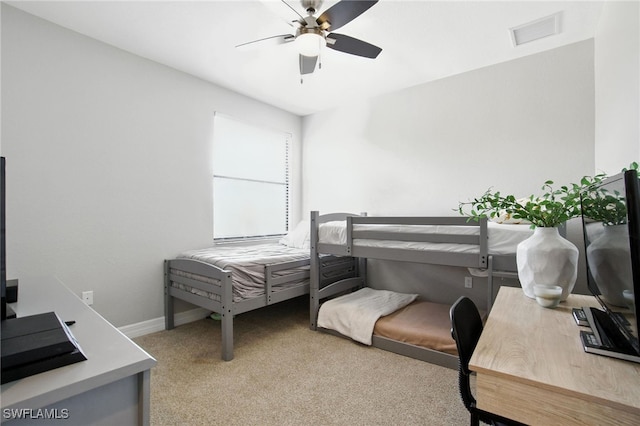 4119 Zelkova Ct, Naples, FL 34119 - bedroom featuring carpet and a ceiling fan