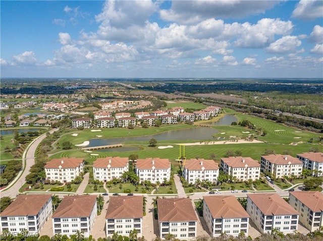 16375 Viansa Way Unit 102, Naples, FL 34110 - drone / aerial view of a golf club and a large body of water