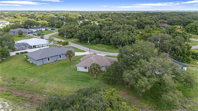 1429 Jabara Cir, Labelle, FL 33935 - aerial view of property and surrounding area featuring a heavily wooded area