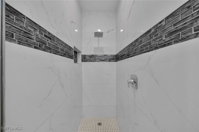908 Barcia St E, Lehigh Acres, FL 33974 - bathroom featuring a marble finish shower