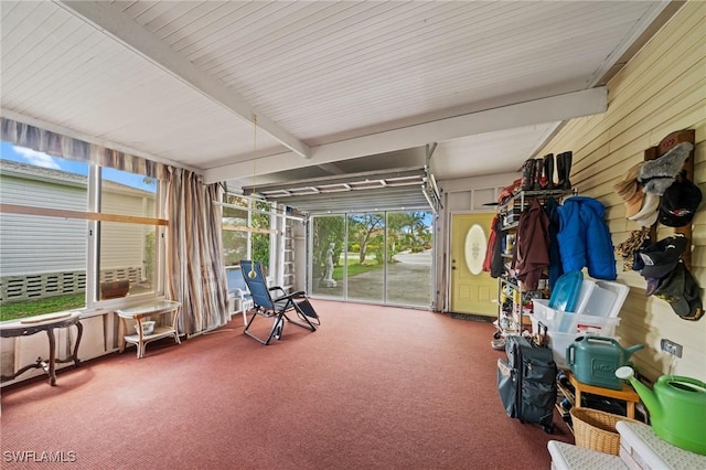 919 Manatee Rd, Naples, FL 34114 - sunroom / solarium with beam ceiling