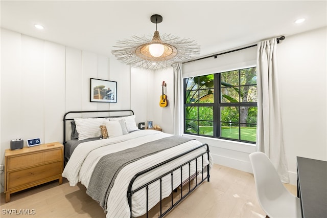 7658 Ponte Verde Way, Naples, FL 34109 - bedroom featuring recessed lighting and light wood finished floors