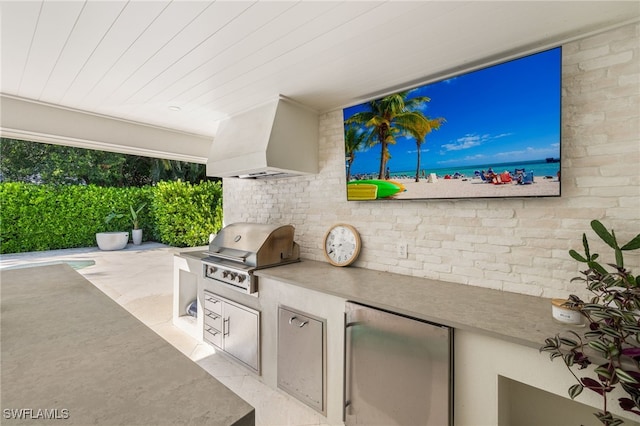 7658 Ponte Verde Way, Naples, FL 34109 - view of patio / terrace with area for grilling