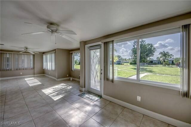 5549 Westwind Ln, Fort Myers, FL 33919 - view of unfurnished sunroom