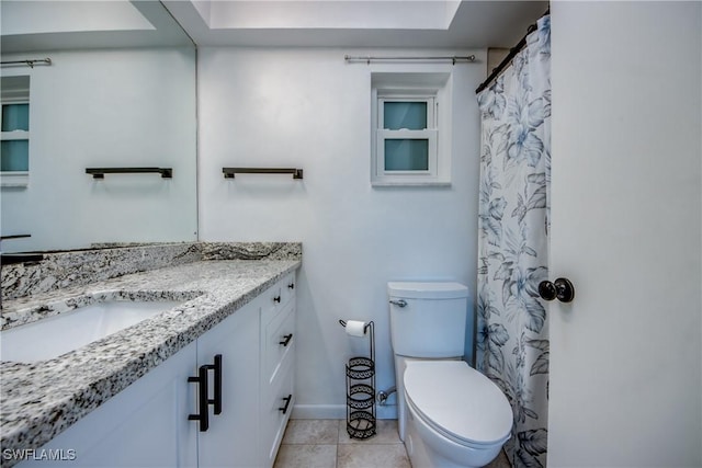 5549 Westwind Ln, Fort Myers, FL 33919 - full bath with vanity and tile patterned floors