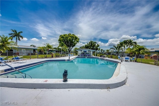 5549 Westwind Ln, Fort Myers, FL 33919 - community pool with a patio area