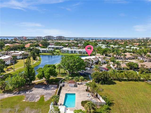 7152 Blanquilla Ct Unit 5, Fort Myers, FL 33908 - view of property location featuring a large body of water and a pool