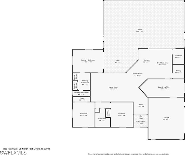 4180 Prestwick Ct, North Fort Myers, FL 33903 - view of home floor plan