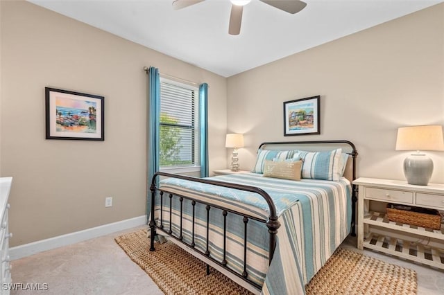 4012 E Hampton Cir, Alva, FL 33920 - bedroom featuring baseboards and a ceiling fan