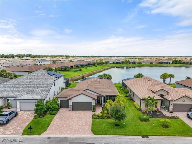 4012 E Hampton Cir, Alva, FL 33920 - aerial perspective of suburban area featuring a nearby body of water