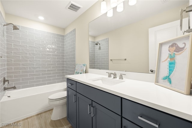 20676 Napa Loop, Estero, FL 33928 - bathroom featuring vanity, shower / washtub combination, and wood finished floors