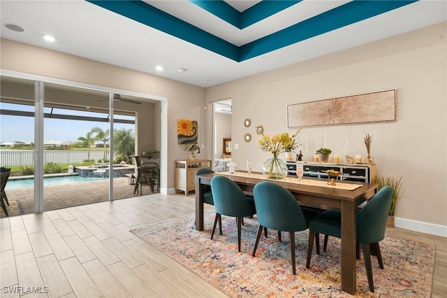 42274 Waterfront Way, Punta Gorda, FL 33982 - dining room with wood finished floors and recessed lighting