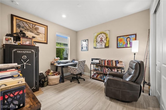 42274 Waterfront Way, Punta Gorda, FL 33982 - office area with wood finished floors and recessed lighting