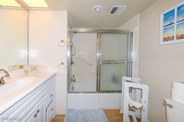 7000 Estero Blvd Unit 205, Fort Myers Beach, FL 33931 - full bathroom featuring vanity and enclosed tub / shower combo