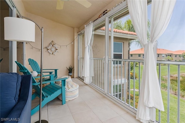 2525 Aspen Creek Ln Unit 202, Naples, FL 34119 - balcony featuring a ceiling fan