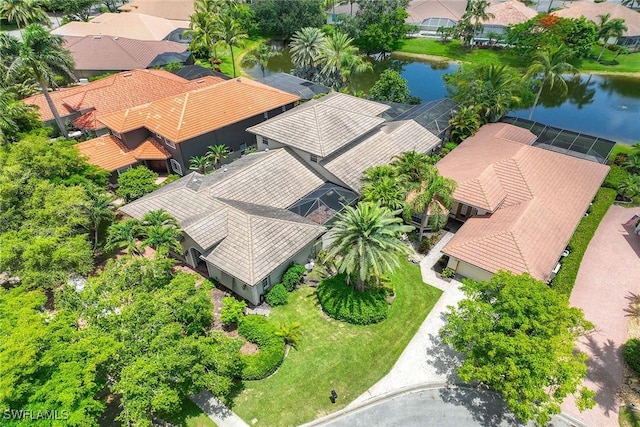 6912 Anthurium Ln, Naples, FL 34113 - aerial perspective of suburban area featuring a large body of water