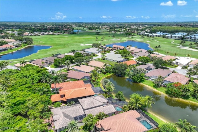 6912 Anthurium Ln, Naples, FL 34113 - aerial view of residential area with a golf club and a nearby body of water