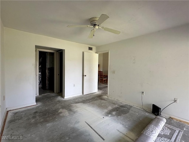 1224 Commonwealth Cir Unit N-203, Naples, FL 34116 - unfurnished bedroom featuring ceiling fan