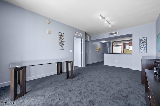 3000 Oasis Grand Blvd Unit 906, Fort Myers, FL 33916 - basement with dark carpet and a sink