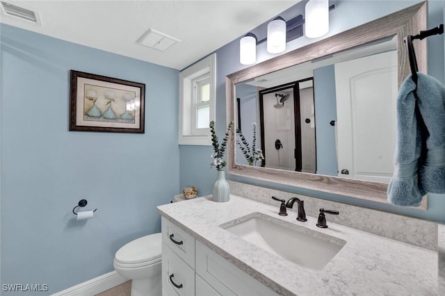 61 Greenbrier St Unit 7-207, Marco Island, FL 34145 - bathroom with vanity and a shower stall