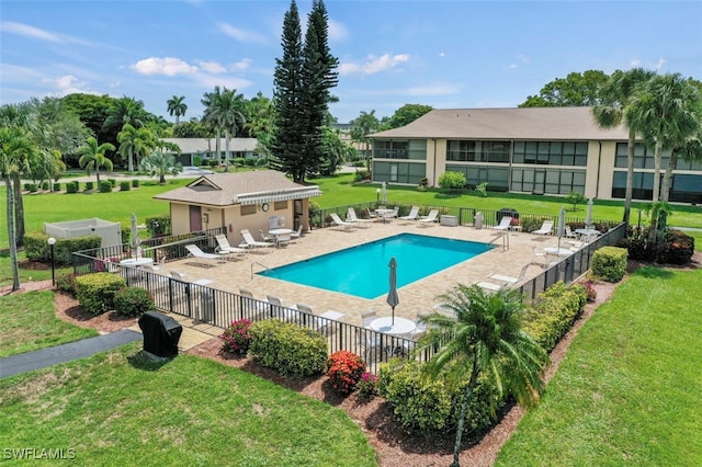 240 Pebble Beach Cir Unit F206, Naples, FL 34113 - community pool featuring a patio