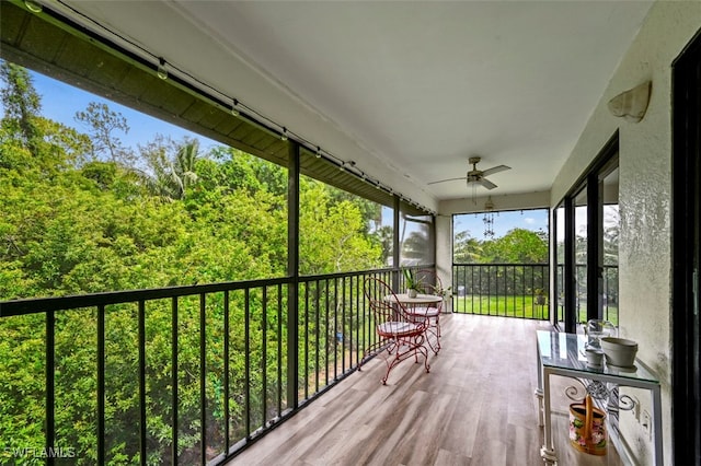 240 Pebble Beach Cir Unit F206, Naples, FL 34113 - wooden deck with ceiling fan