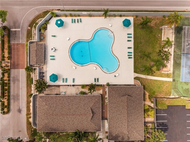 4251 Island Cir Unit 3, Fort Myers, FL 33919 - aerial view of a pool area