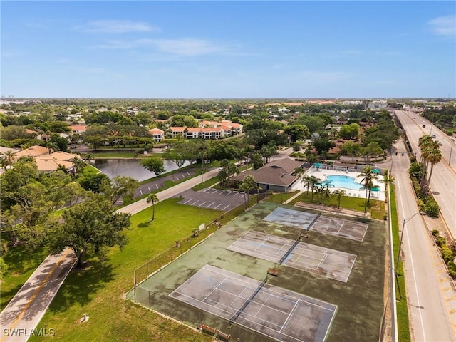 4251 Island Cir Unit 3, Fort Myers, FL 33919 - drone / aerial view of a large body of water and a pool