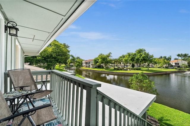 4251 Island Cir Unit 3, Fort Myers, FL 33919 - balcony with a water view and a residential view