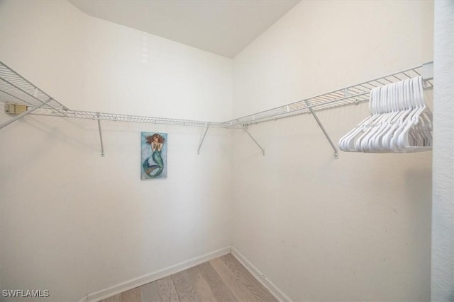 12970 Positano Cir Unit 301, Naples, FL 34105 - spacious closet with light wood-style flooring