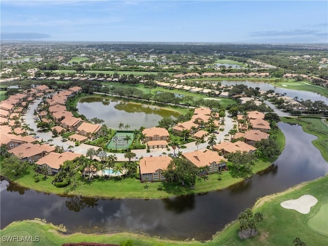13221 Sherburne Cir Unit 601, Bonita Springs, FL 34135 - view of property location with a large body of water and nearby suburban area