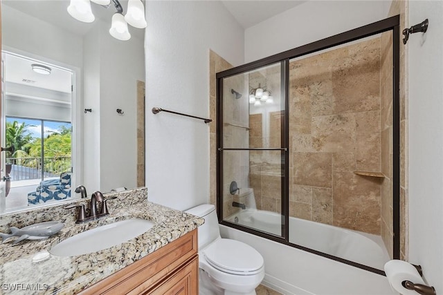 3441 Runaway Ln, Naples, FL 34114 - full bath featuring vanity and bath / shower combo with glass door