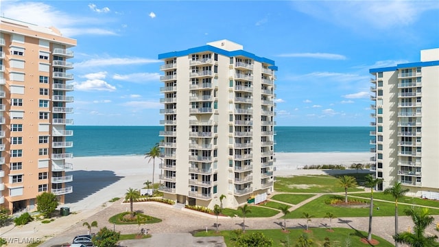 7360 Estero Blvd Unit Ph5, Fort Myers Beach, FL 33931 - view of apartment building / complex with view of water and beach