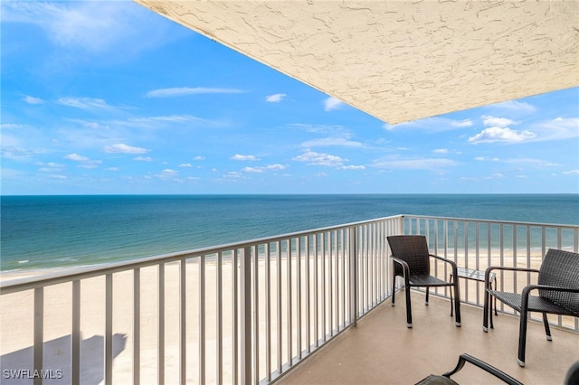 7360 Estero Blvd Unit Ph5, Fort Myers Beach, FL 33931 - balcony with view of water and beach